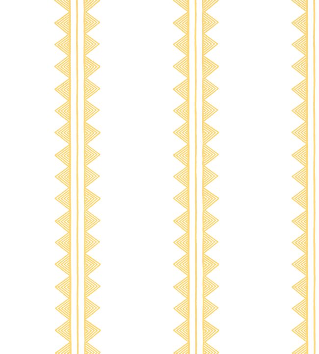 Agave Stripe Wallpaper by Thibaut Yellow