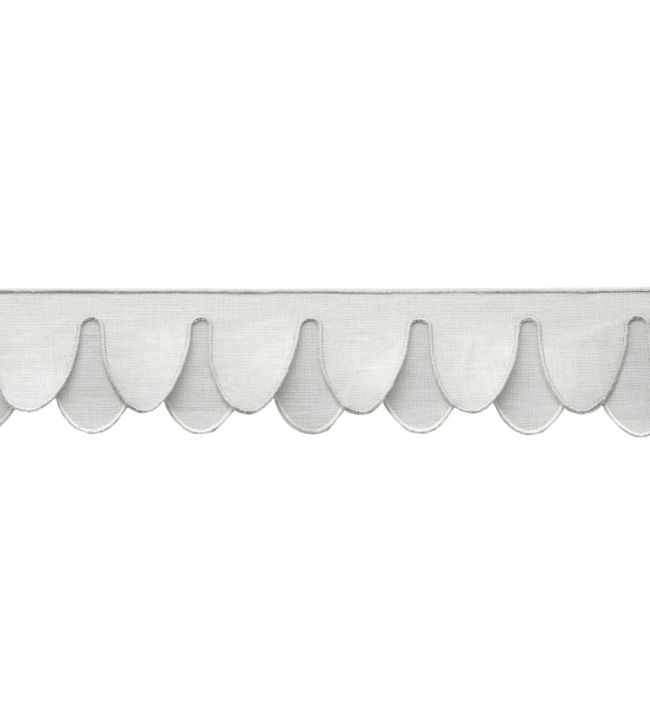 Ainsley Scalloped Border Trimming by Samuel & Sons Platinum