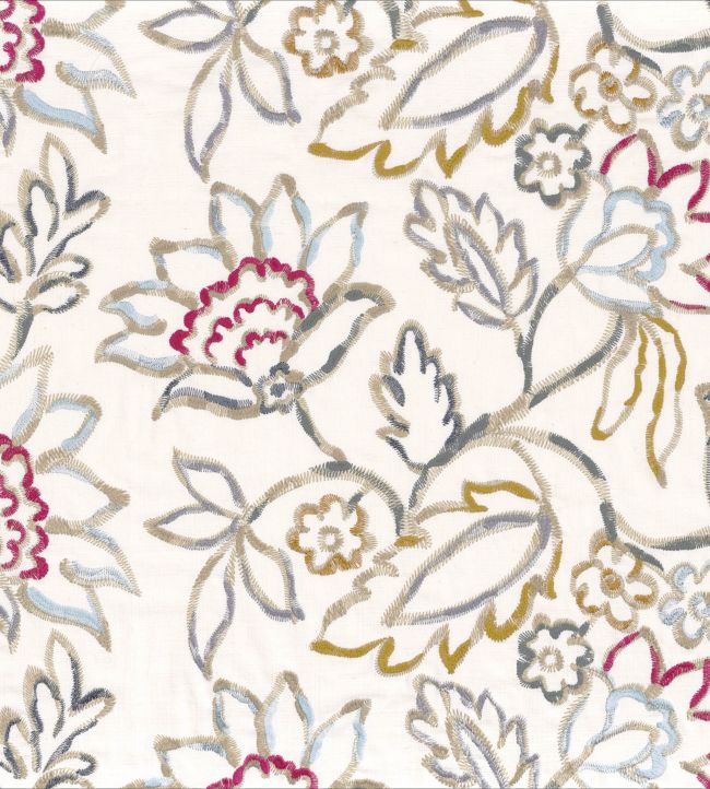 Aix-en-Provence Fabric by Camengo Fuschia