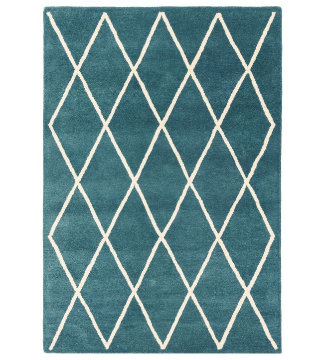 Asiatic Albany Diamond rug Teal ALBA100-06-80150 Teal