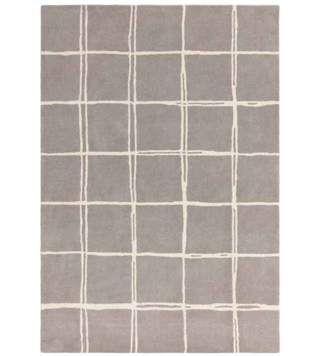 Asiatic Albany Grid rug Grey ALBA080150GREY Grey