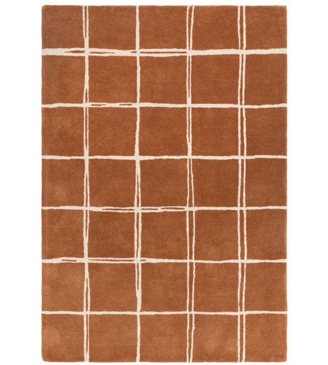 Asiatic Albany Grid rug Rust ALBA080150RUST Rust
