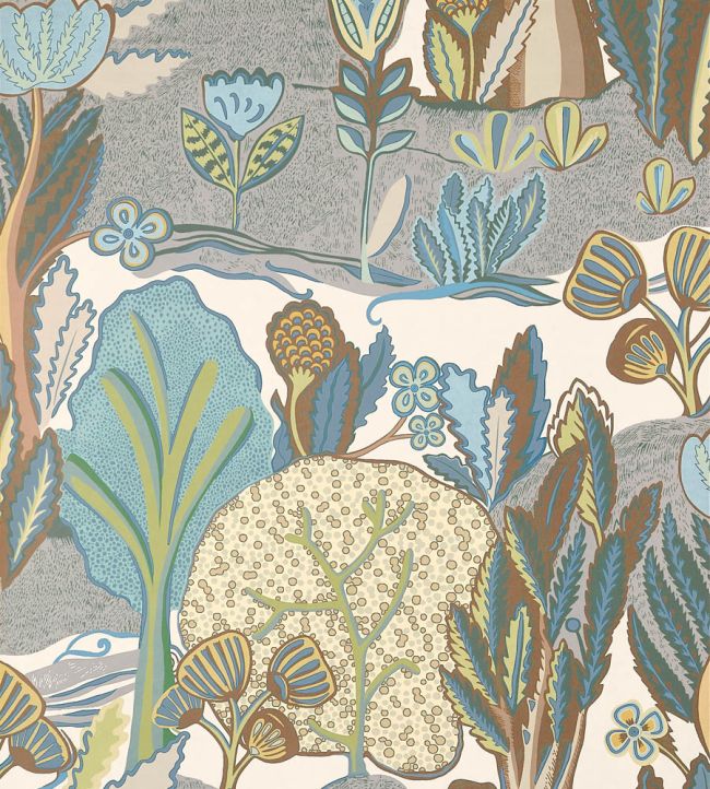Albero Wallpaper by Thibaut Sage and Beige