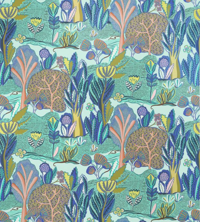 Albero Fabric by Thibaut Seaglass