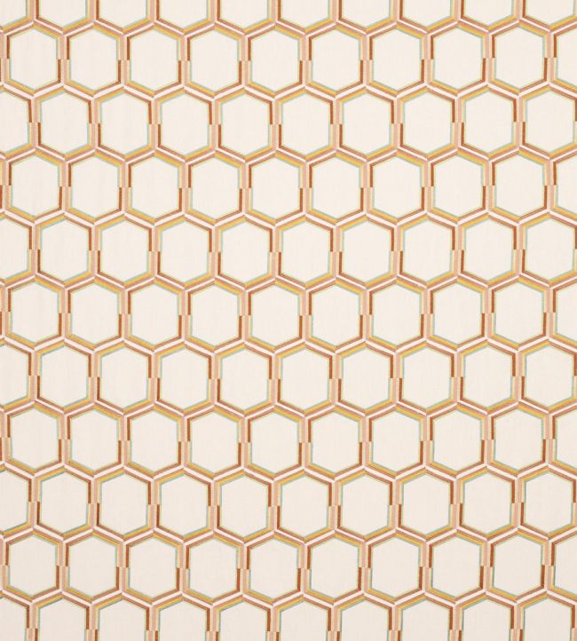 Albus Fabric by Jane Churchill Terracotta