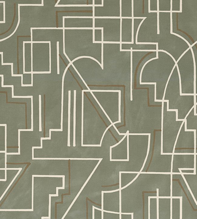 Alexander Wallpaper by Casamance Argile