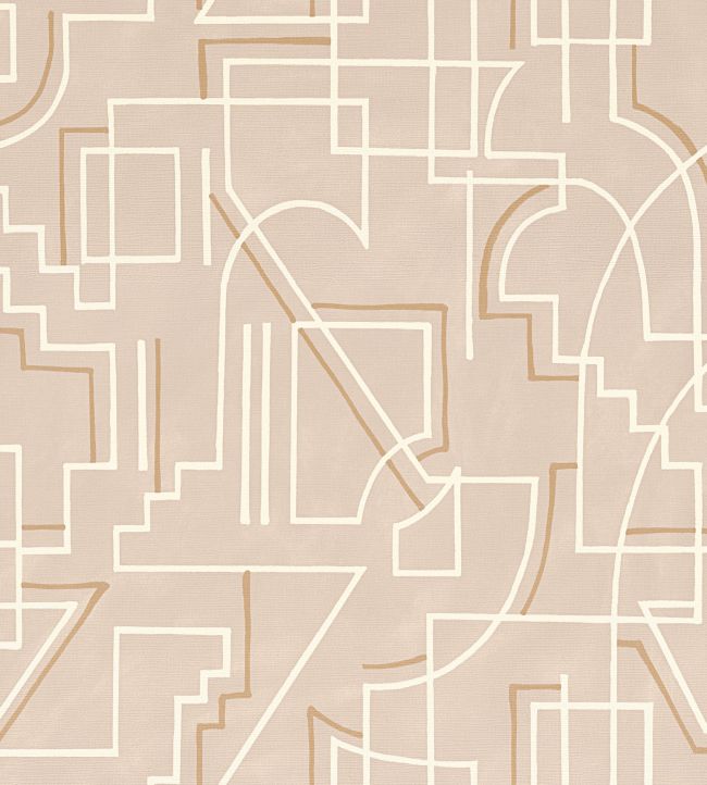 Alexander Wallpaper by Casamance Sable