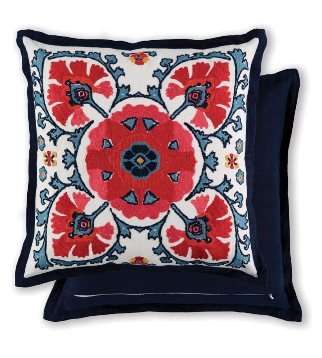 Alexi Cushion 50 x 50cm by William Yeoward Rouge