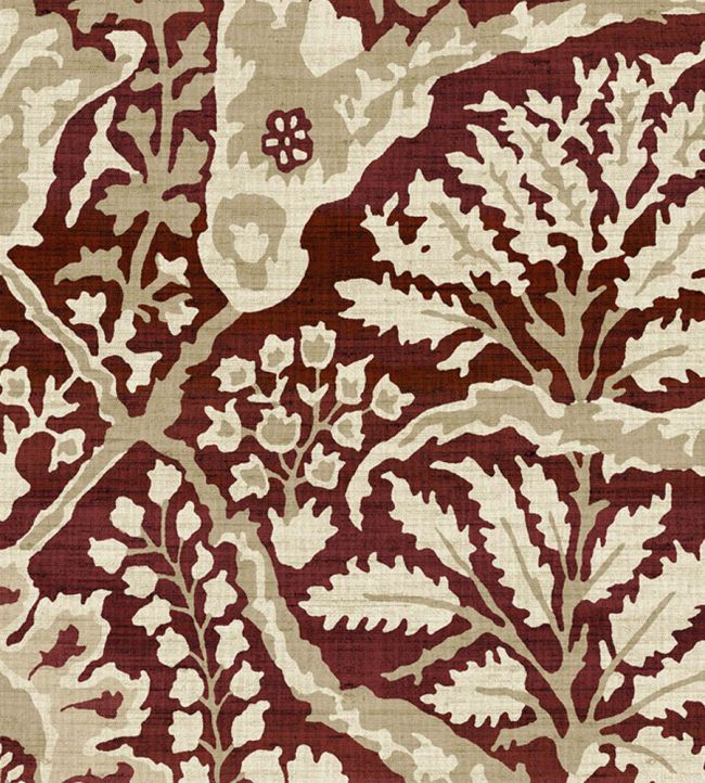 Alhambra 50 Wallpaper by Lewis & Wood Garnet