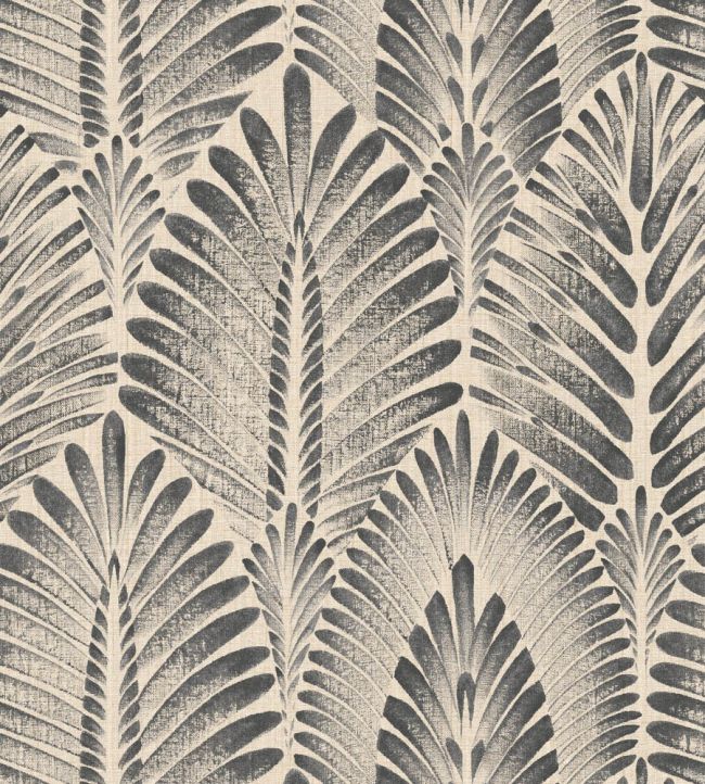 Alisio Wallpaper by Casamance Sable/anthracite