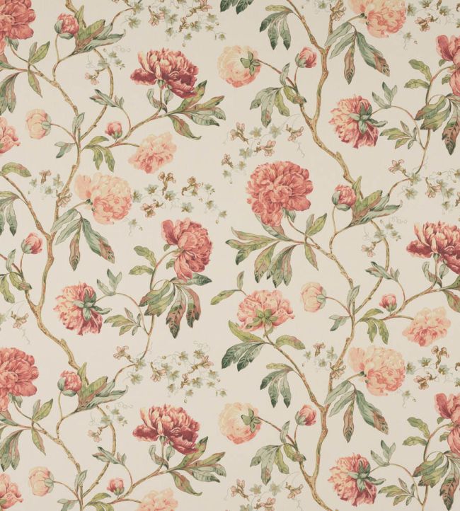 Alloway Fabric by Colefax and Fowler Red/Green