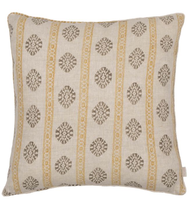 Alma Cushion 50 x 50cm by GP & J Baker Ochre/Mole