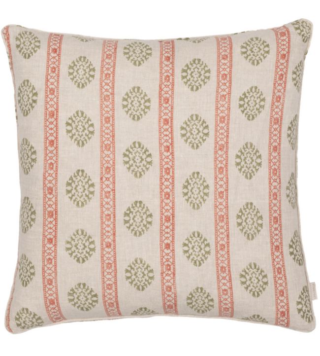 Alma Cushion 50 x 50cm by GP & J Baker Red/Green