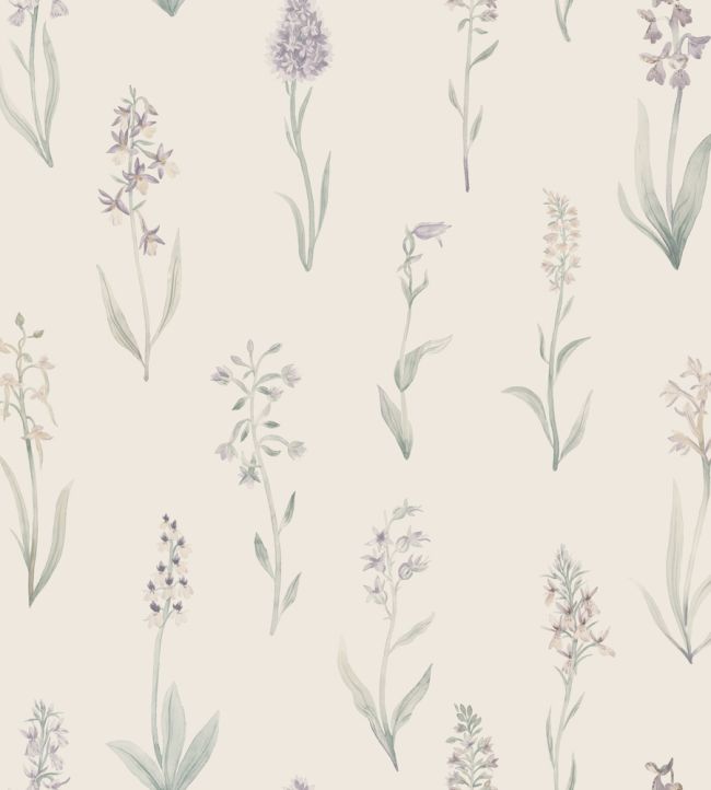 Alma Wallpaper by Sandberg Lilac