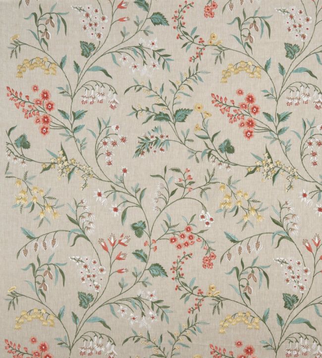 Almora Fabric by Nina Campbell Red