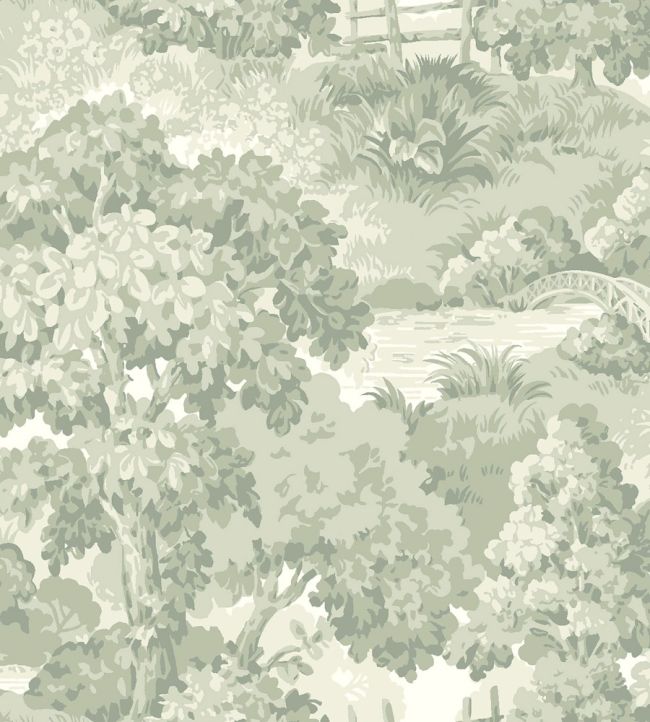 Alnarp Wallpaper by Borastapeter Soft Green