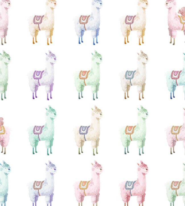 Alpaca Rebel Wallpaper by Rebel Walls Rainbow
