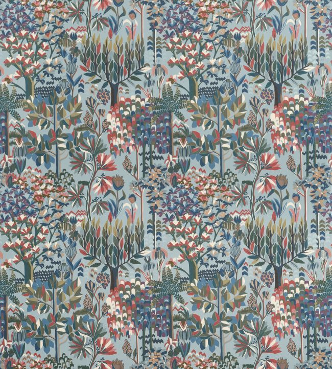 Alpine Fabric by Thibaut Spa Blue