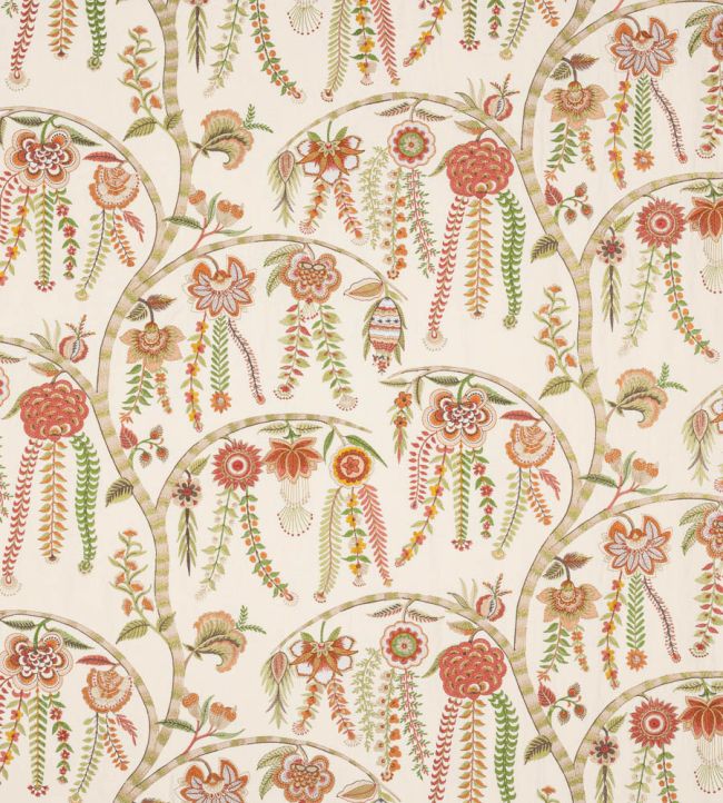 Alvita Fabric by Colefax and Fowler Red/Green