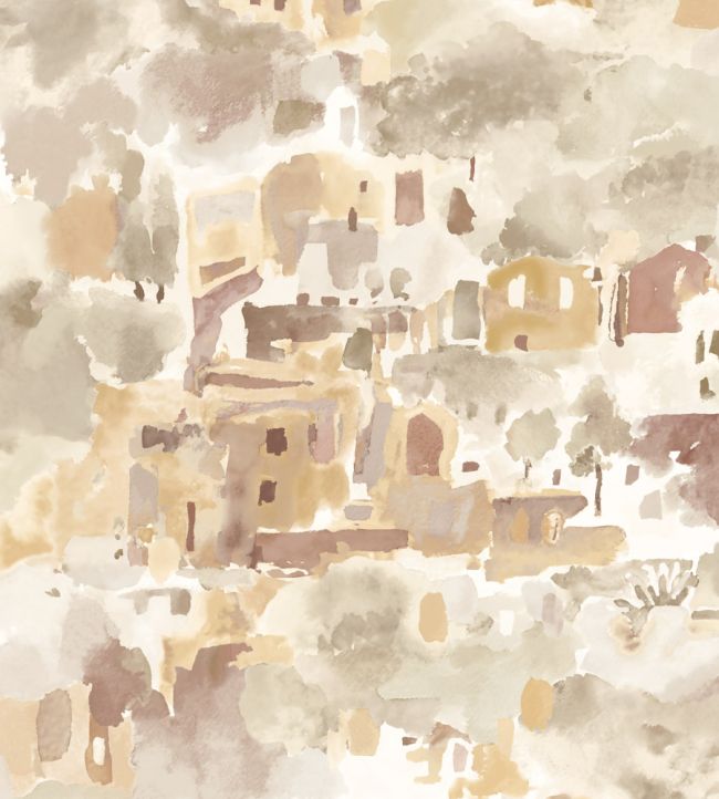 Amalfi Wallpaper by Ohpopsi Washed Clay