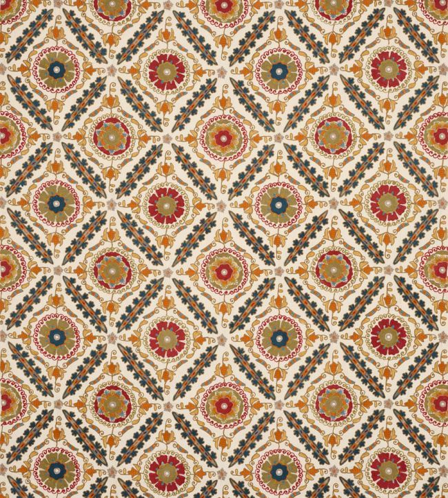Amarantha Fabric by Colefax and Fowler Red/Sienna