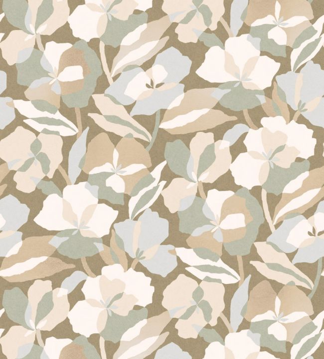 Amaryllis Wallpaper by Casamance Sauge/Nacre
