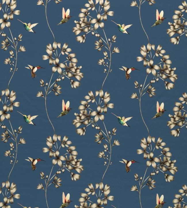 Amazilia Fabric by Harlequin Indigo