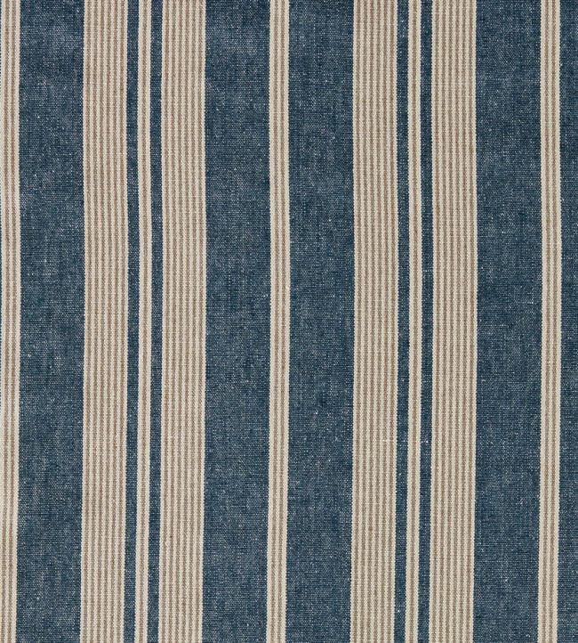 Amberley Stripe Fabric by Sanderson Jodhpur Blue