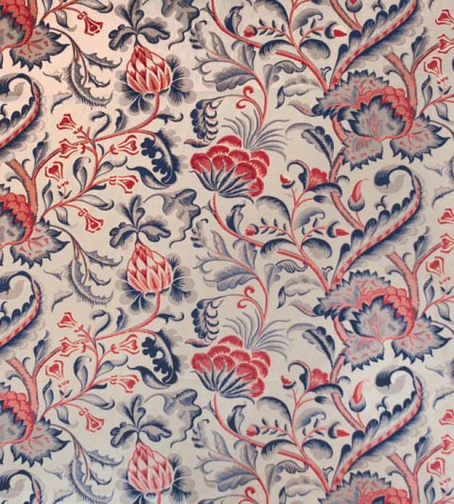 Amberley Fabric by Titley and Marr Indigo, Rose & Dove