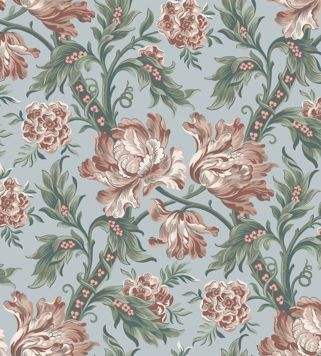 Amelia Wallpaper by Sandberg Sky Blue