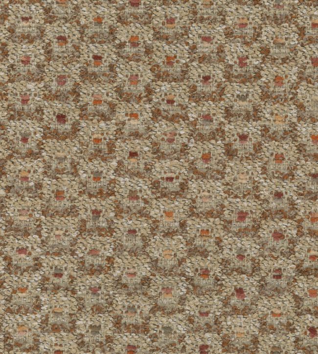 Amoroso Fabric by Osborne & Little Oatmeal/Chestnut