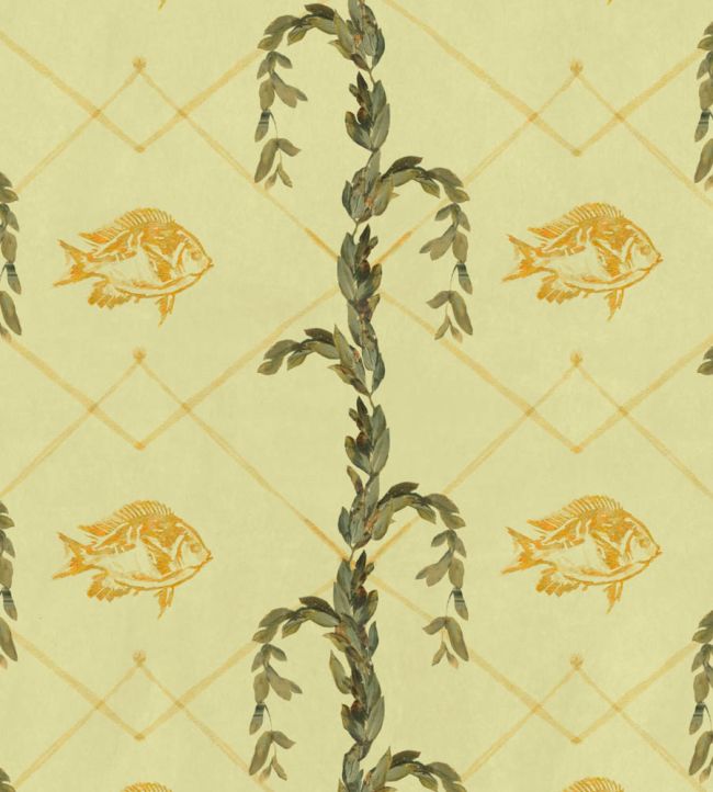 Amoulette Wallpaper by MINDTHEGAP Yellow