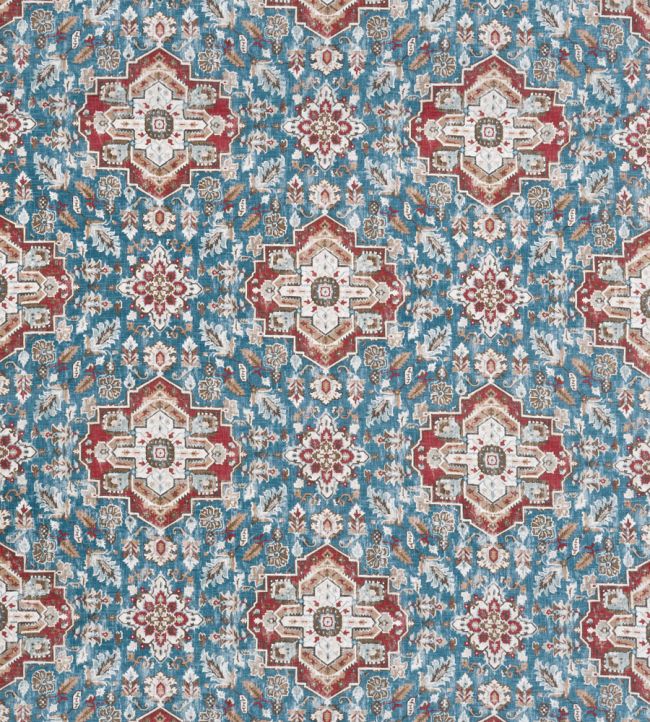 Anatolia Fabric by Nina Campbell Blue/Red