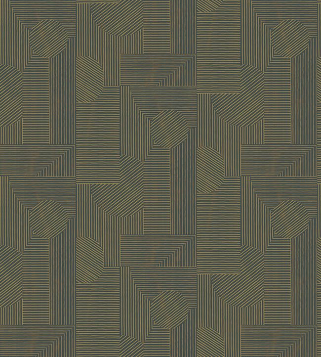 Andana Wallpaper by Tres Tintas Azul oscuro