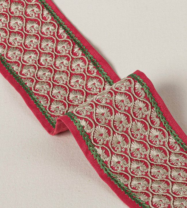 Andorra Braid Trimming by Colefax and Fowler Red