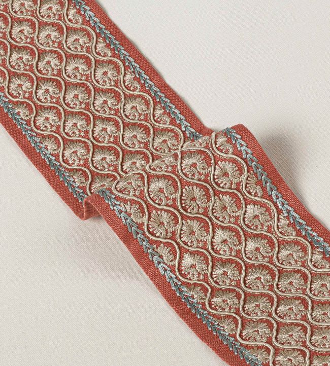 Andorra Braid Trimming by Colefax and Fowler Terracotta