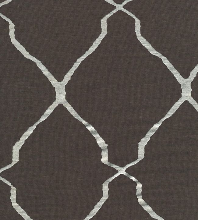 Escher Fabric by Andrew Martin Charcoal