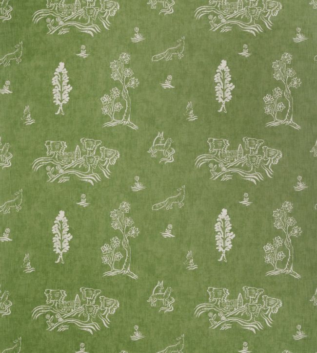 Friendly Folk Fabric by Andrew Martin Green