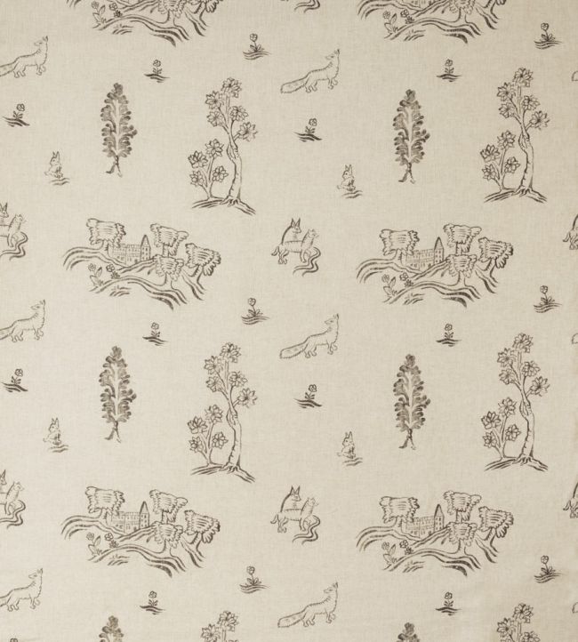 Friendly Folk Fabric by Andrew Martin Dusk
