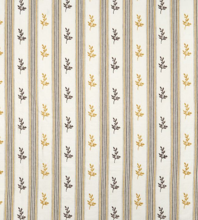 Anduze Fabric by Nina Campbell Ochre/Chocolate