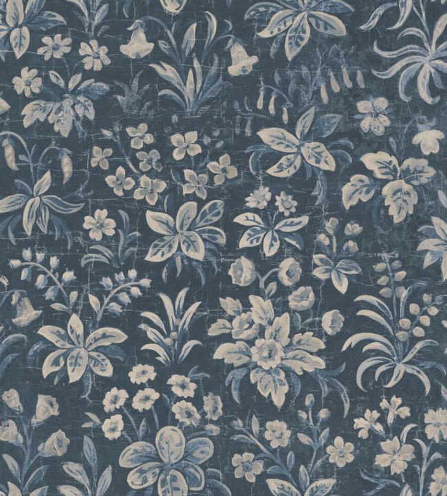 Ania Wallpaper by Sandberg Midnight Blue