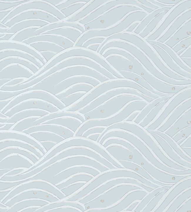 Waves Wallpaper by Anna French Spa Blue