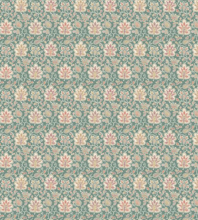 Annecy Fabric by Nina Campbell Teal