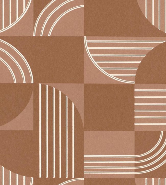 Annees 30 Wallpaper by Casamance Terracotta