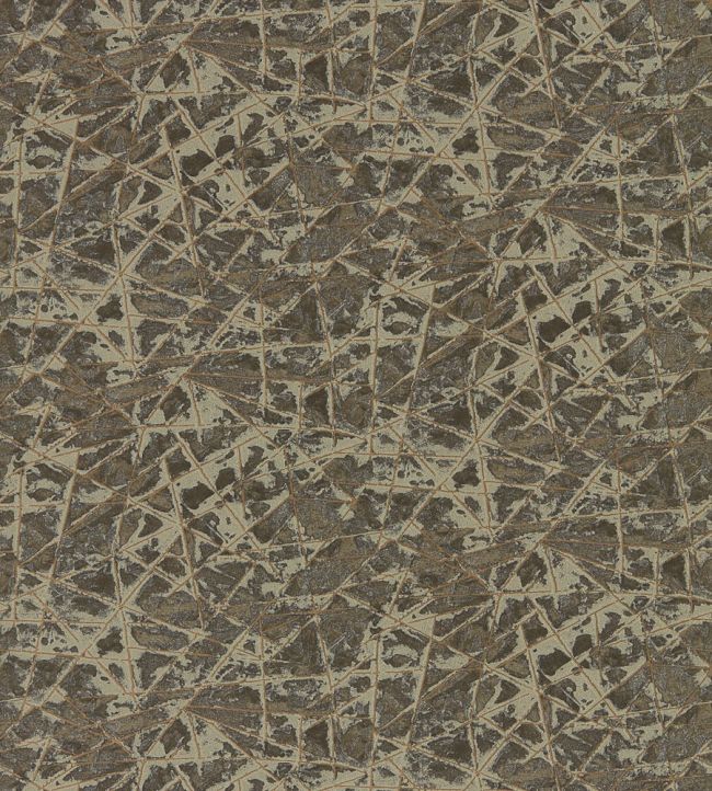 Anthology Shatter Wallpaper by Harlequin Gold/Zinc