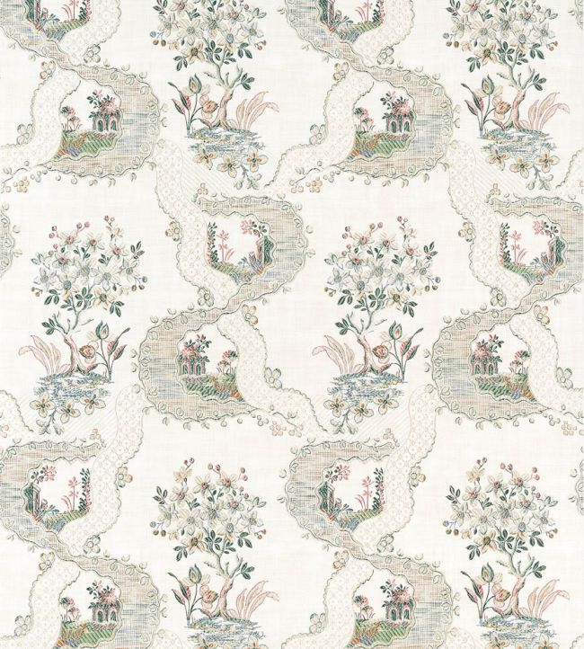 Antoinette Wallpaper by Anna French Beige