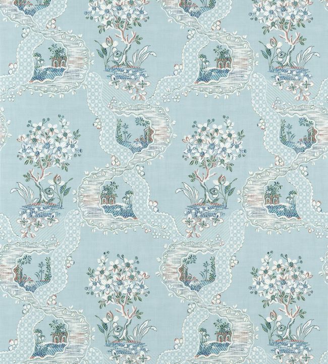 Antoinette Wallpaper by Anna French Blue