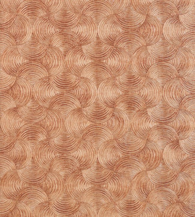 Aphelie Wallpaper by Casamance Cuivre