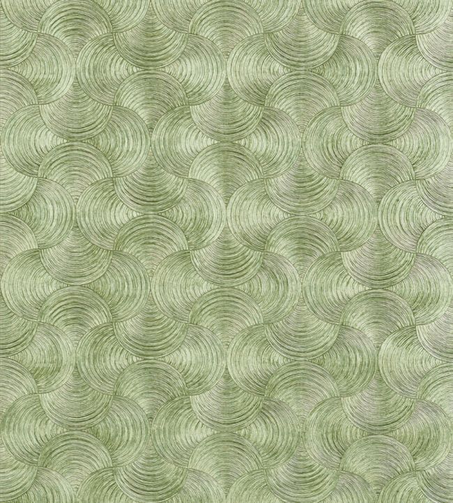 Aphelie Wallpaper by Casamance Vert Metallique