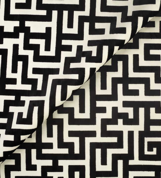 Apollon Fabric by Jim Thompson Black